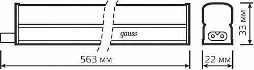 Накладной светильник Gauss TL Basic 930411207