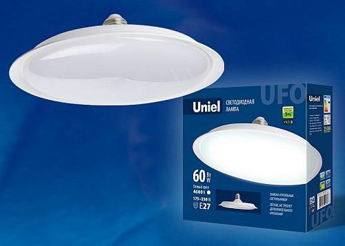 Лампа светодиодная Uniel PLU01WH E27 60Вт 4000K UL-00004577