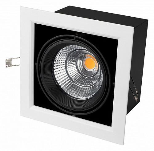 Встраиваемый светильник Arlight CL-KARDAN-S190x190-25W Warm3000 (WH-BK, 30 deg) 024985
